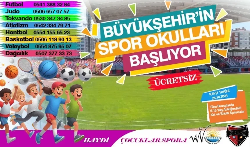 Van Büyükşehir Belediyesi ücretsiz spor okulları kayıtları başlıyor