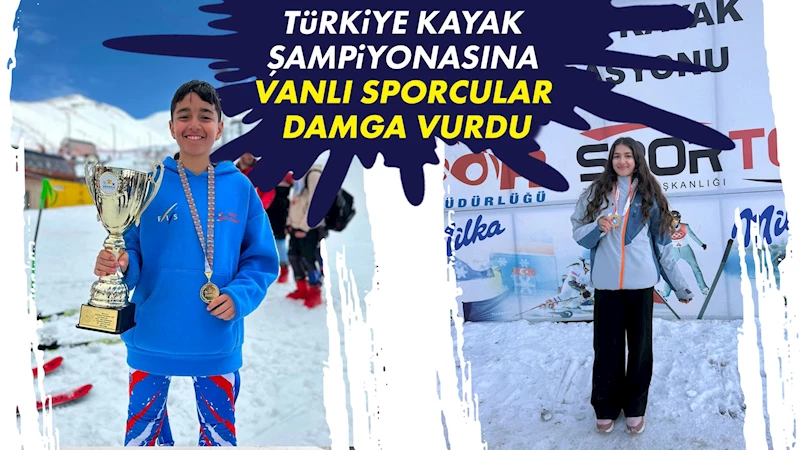 Türkiye Kayak Şampiyonasına Vanlı sporcular damga vurdu