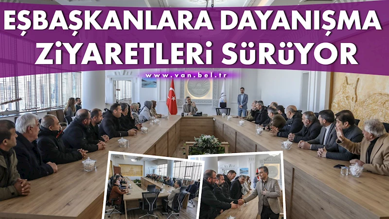 Eşbaşkanlara dayanışma ziyaretleri sürüyor